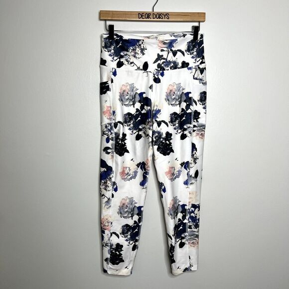 Marika White Floral Patterned Leggings - Picture 1 of 6